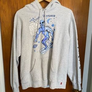 Supreme Daniel Johnston The Silver Sufferer Ash Grey Hoodie Size Large